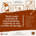 “Feria Escuela itinerante de emprendimientos migrantes en tres comunas de Santiago”